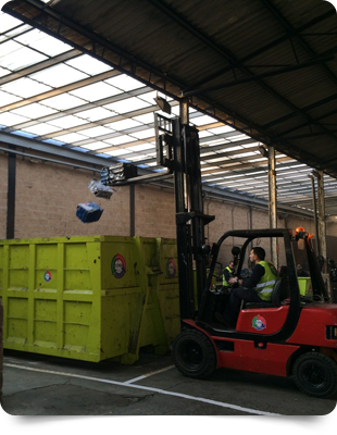 Resimam Recuperaciones Siderúrgicas instalación de contenedores